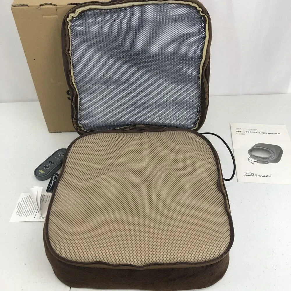 Snailax 2-in-1 Shiatsu Foot and Back Heat Massager SL-522S New Open Box